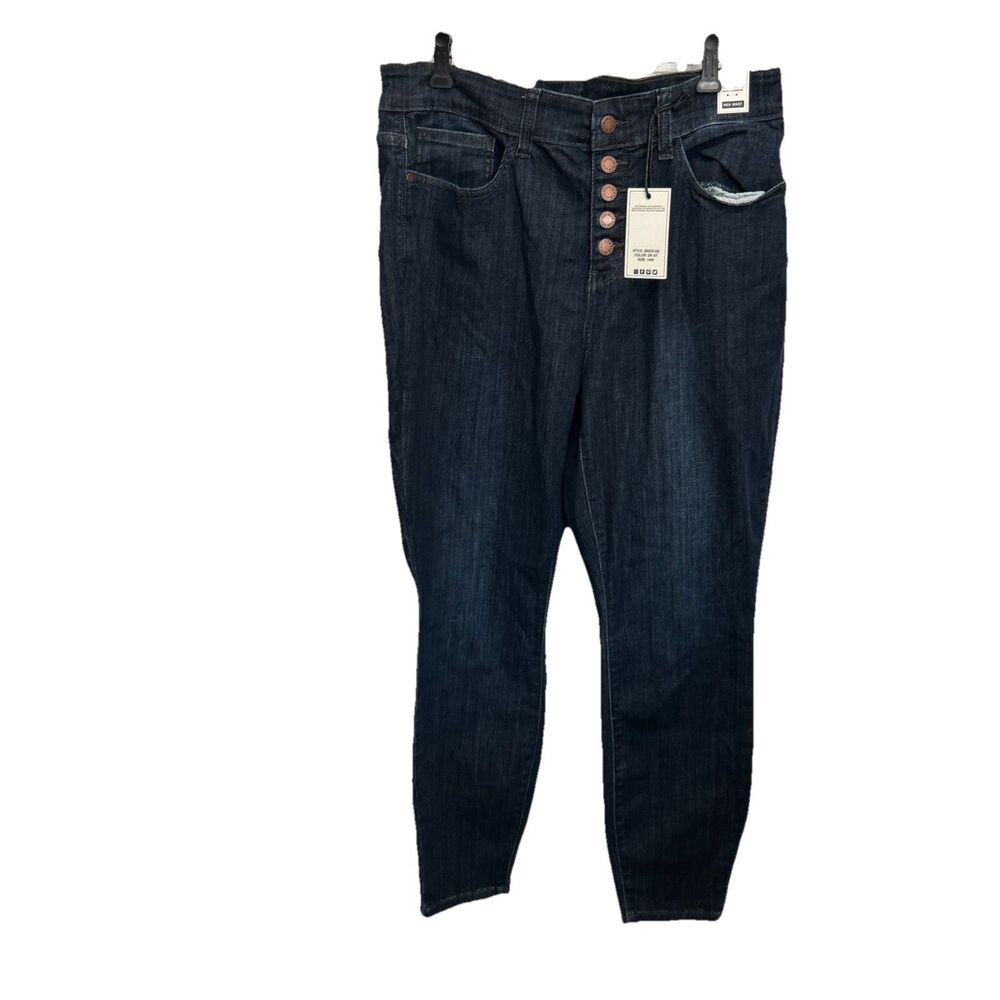 Judy Blue Jeans Womens 14W Blue High Waist Skinny Fit Stretch Denim JB8233